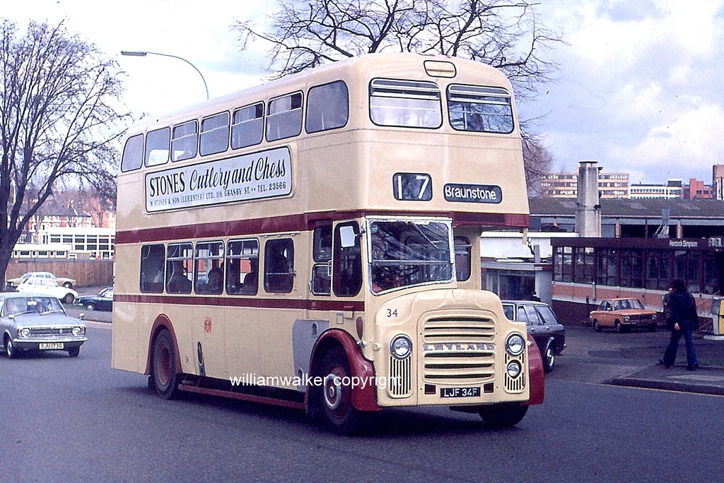 Leicester CT 34 LJF 34F on 12 March 1977. LCT 34 LJF 34F 1… Flickr
