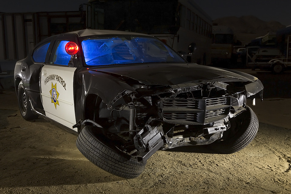 Paul's Junkyard, Night Photos of a Salvage Yard for Movie Prop Vehicles