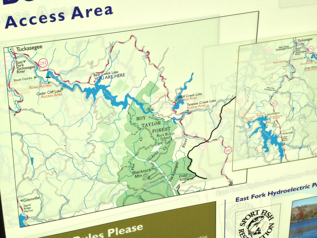 Bear Creek Lake Map Tom Taylor Flickr