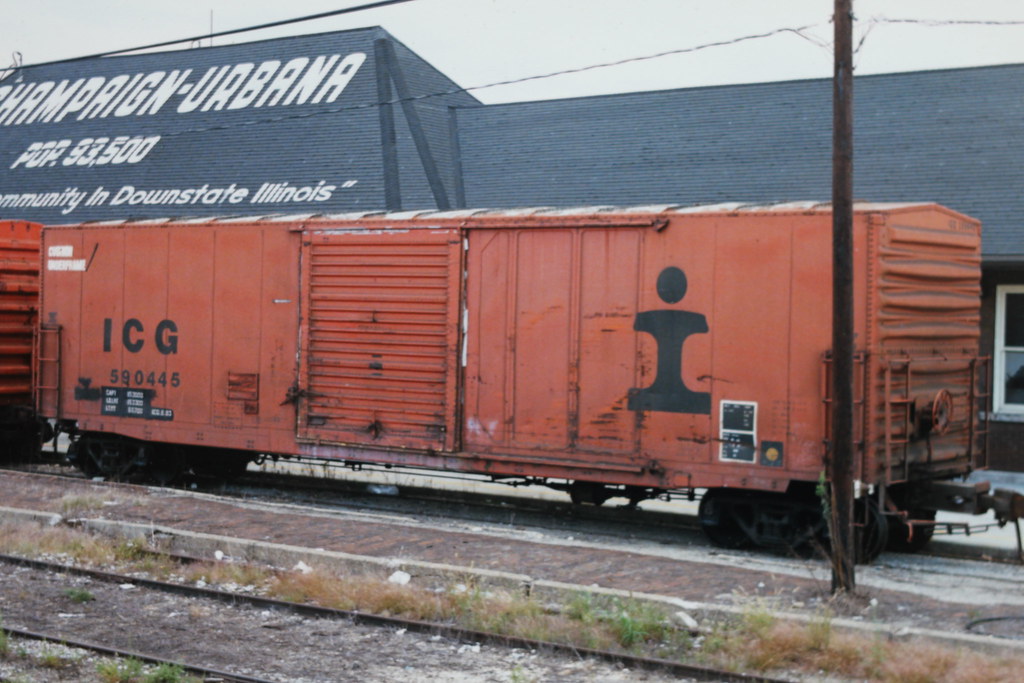 Illinois Central Gulf Boxcar Illinois Central/ICG, Champai… Flickr