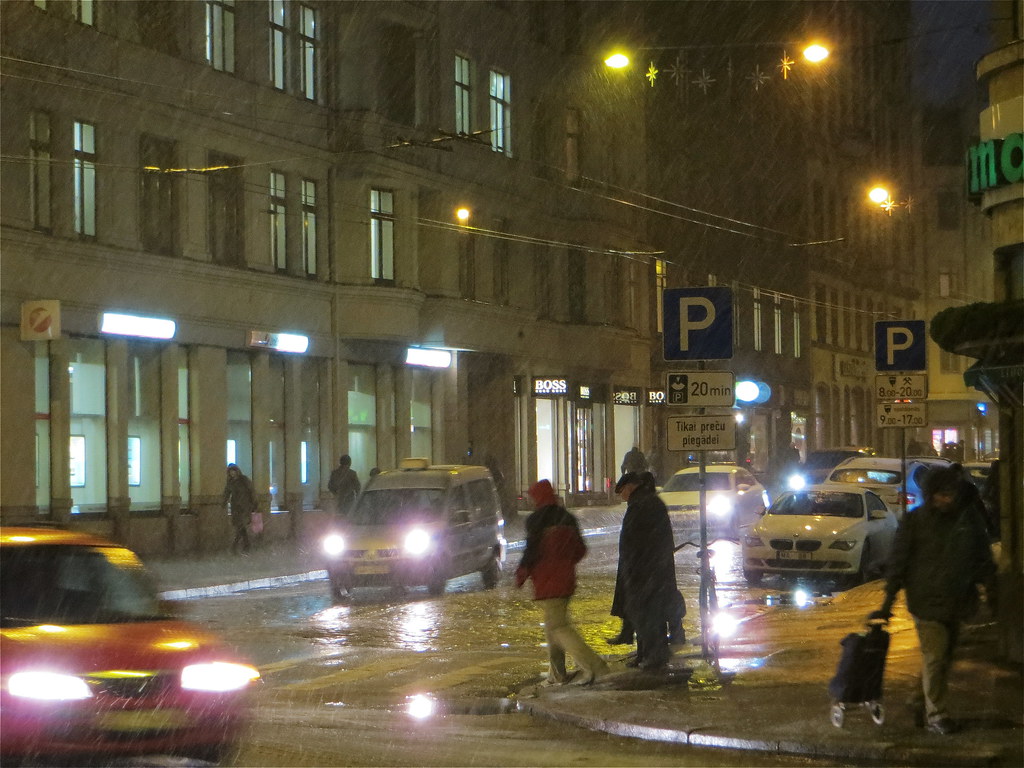 First snow this winter in Riga, Latvia. December 6, 2013 Flickr