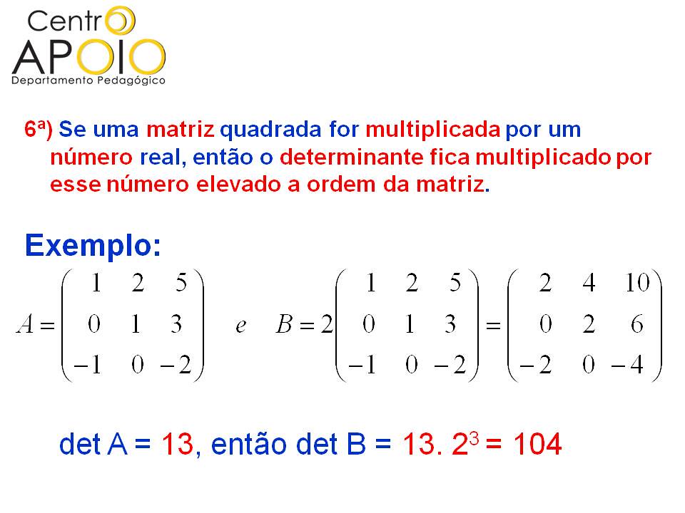 Determinante 19 Matemática Determinantes. Cadastrese e… Flickr