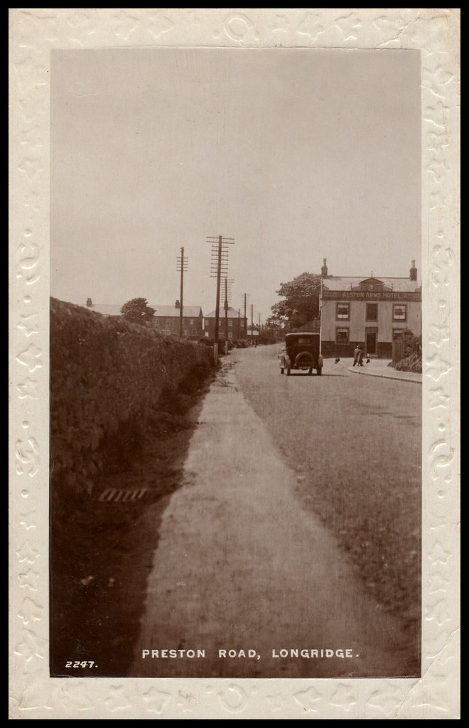 Preston Road, Longridge. Sepia postcard RPPPC by A.J. Eva… Flickr