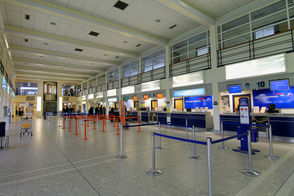 Ronaldsway Airport, Isle of Man. Terminal checkin area. Flickr