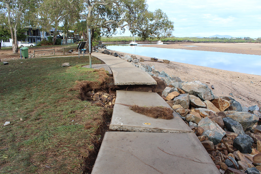 Swan St, Slade Point foreshore aftermath of Dylan surge Flickr