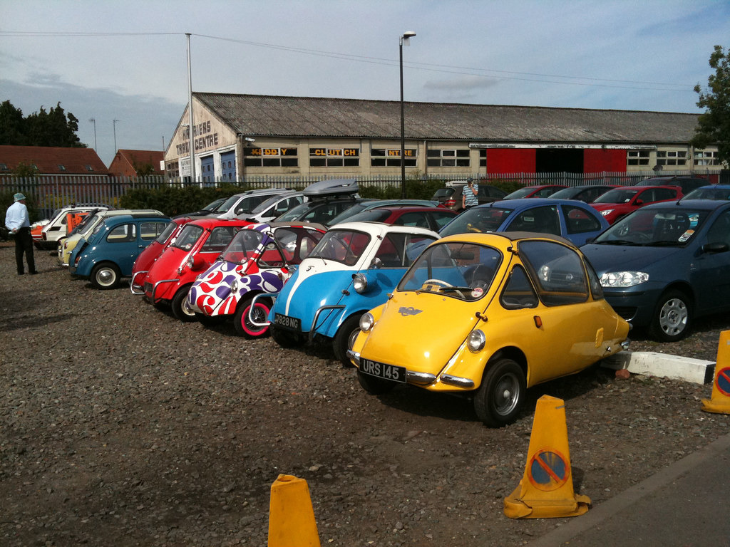 Microcars on display at Kidderminster SVR car park Flickr