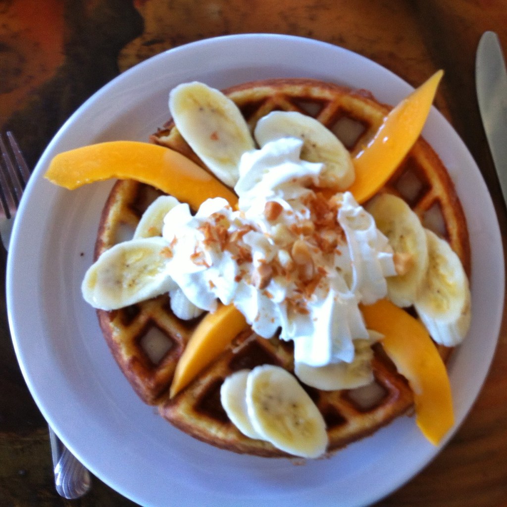 2nd Kauai waffle At Hanalei coffee roasters. One of many w… Flickr