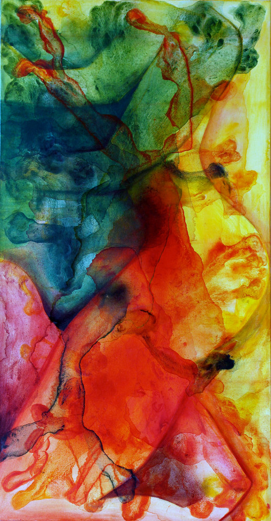 Heat Heat 20" X 38" Acrylics Ice on Canvas, 2012 Hishani De Silva