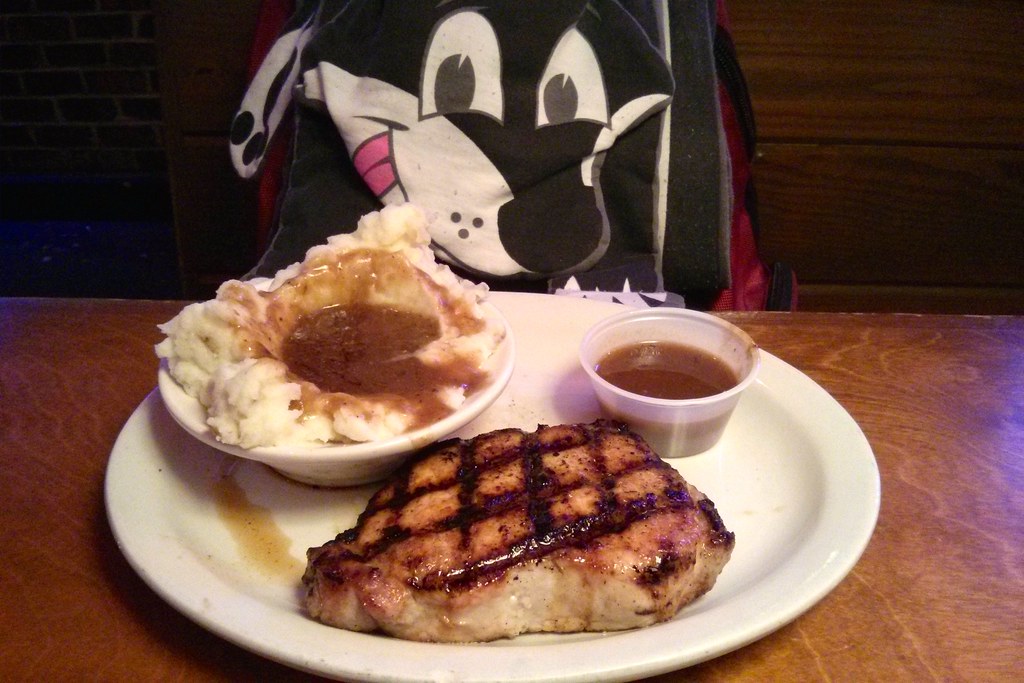 Grilled Pork Chop with mashed potatoes Texas Roadhouse 250… Flickr
