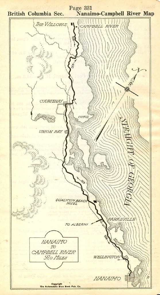 Street Map Of Campbell River Road Map: Island Highway, Nanaimo-Campbell River, Bc, 1919… | Flickr
