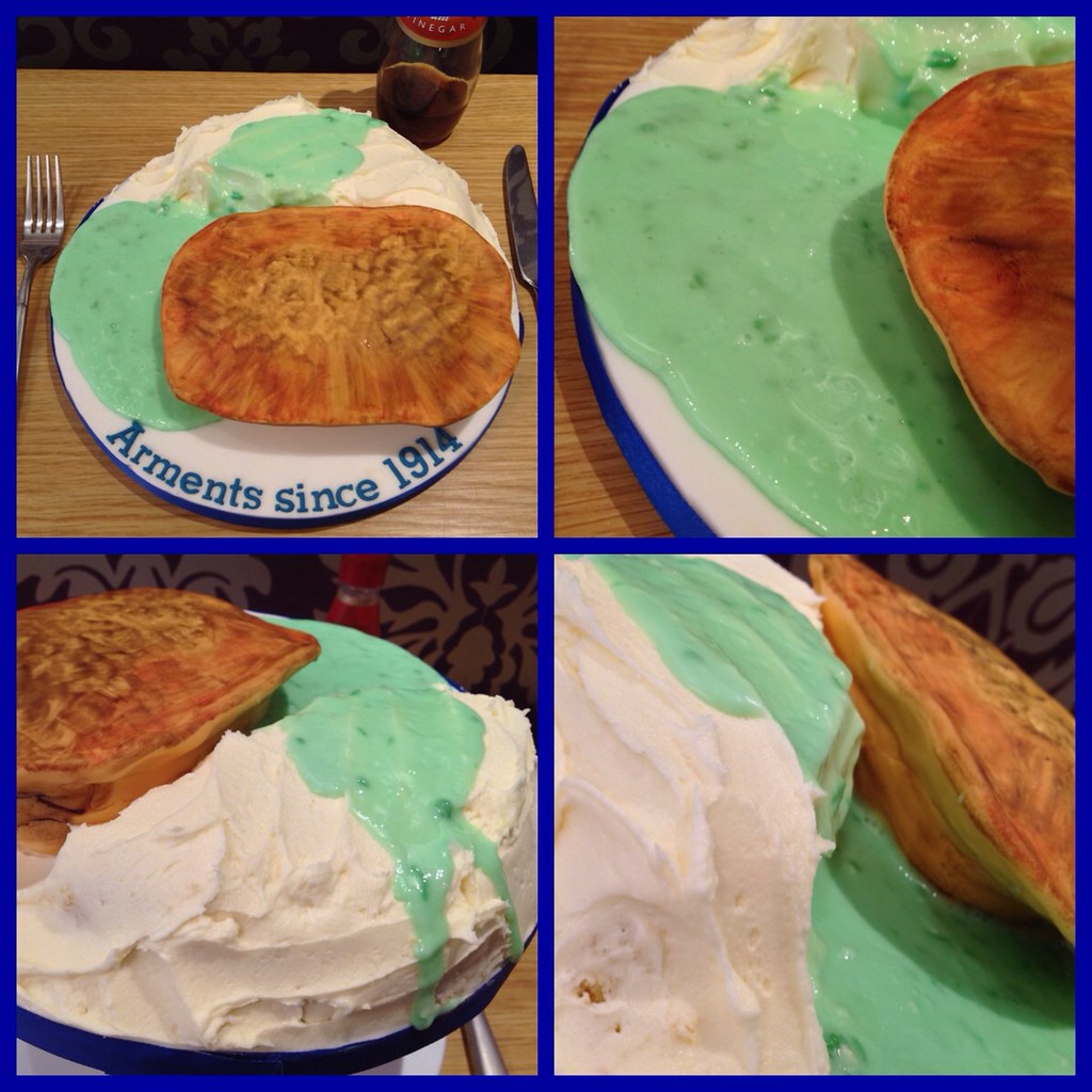 Pie and mash cake The "pie and mash" are in fact vanilla s… Flickr