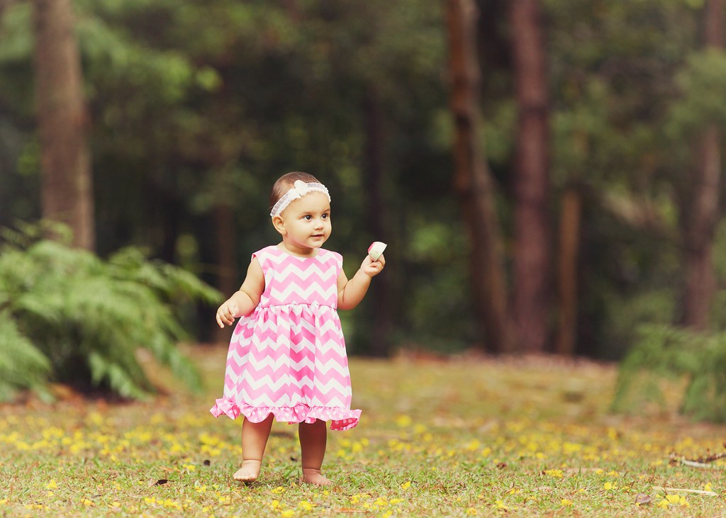 Pink Party Dress | Pink chevron party dress by Rorybird | Shelby Dillon