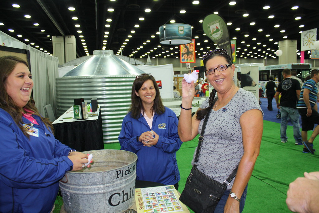 Becky and Amie state fair 2013 Kentucky Soybean Board Flickr