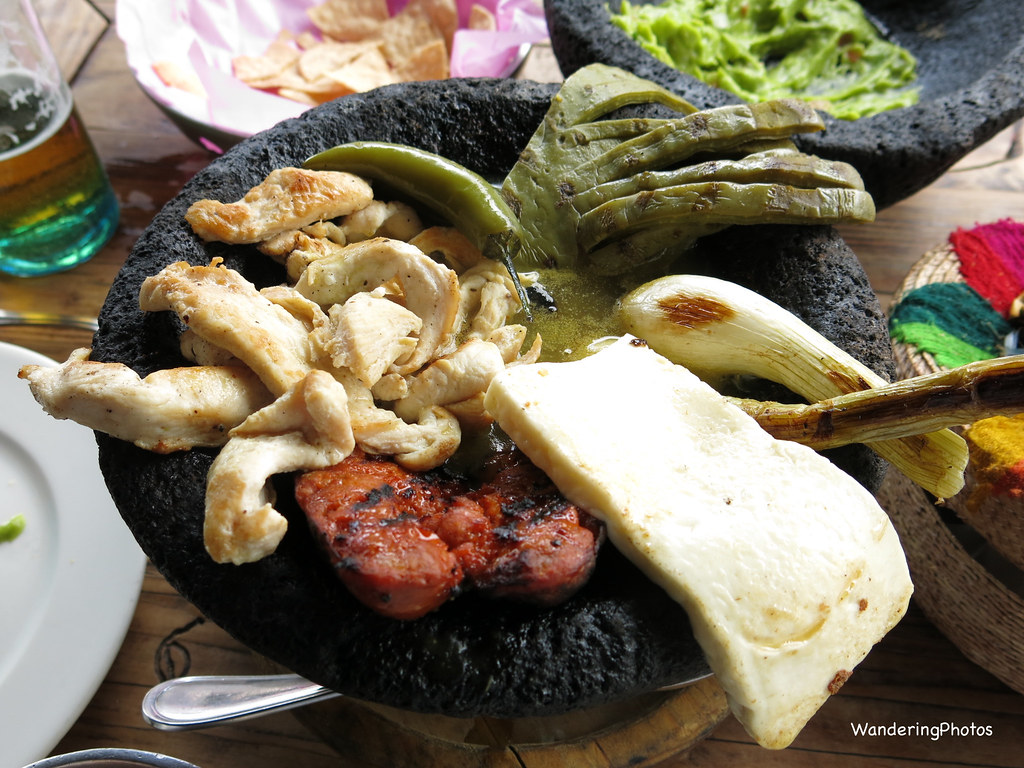 Chicken Fajitas served in a Molcajete traditional basa… Flickr