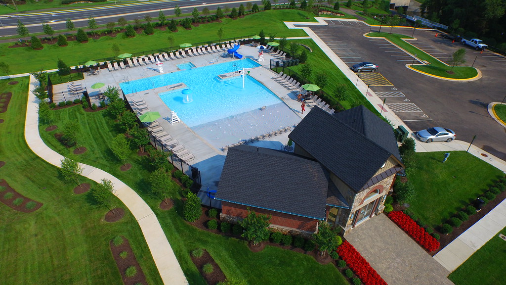 Birds eye view of the new Stratford Landing Pool Dcim\100m… Flickr