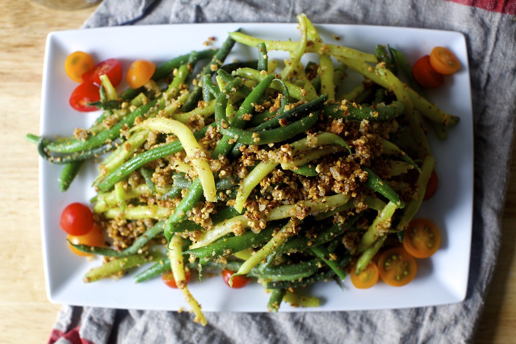 green beans with almond pesto Green Beans with Almond Pest… Flickr
