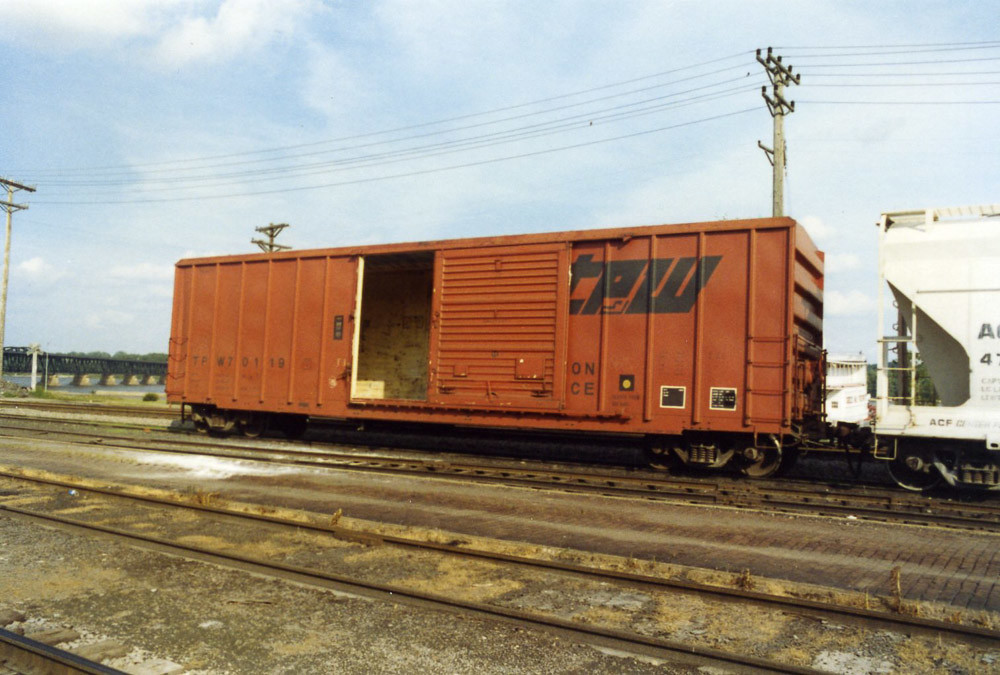 TP&W freight car; Keokuk IA on 6/5/81 Larry Irvin Flickr