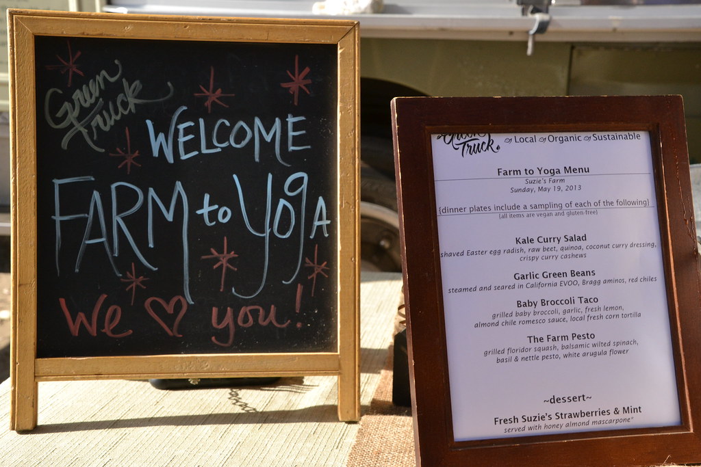Green Truck Menu Farm to Yoga, May 2013 Suzie's Farm Flickr