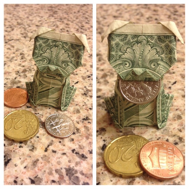Money Pug When I get stressed out, I make origami to calm … Flickr