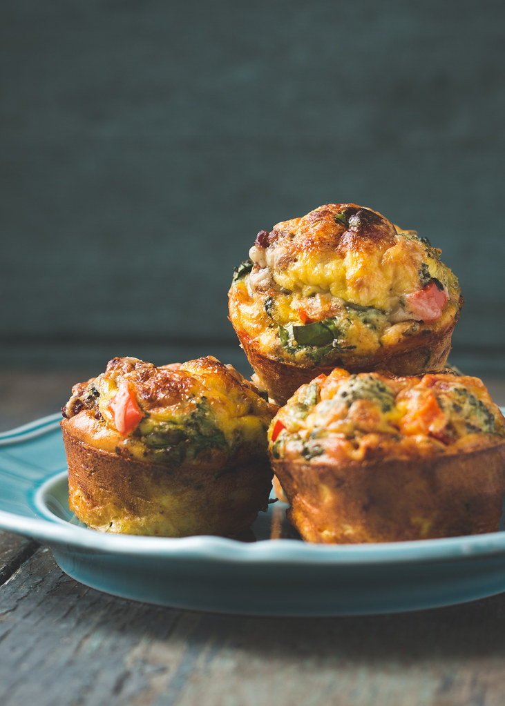 Crustless Mini Quiches (aka, egg muffins) Recipe here www… Flickr