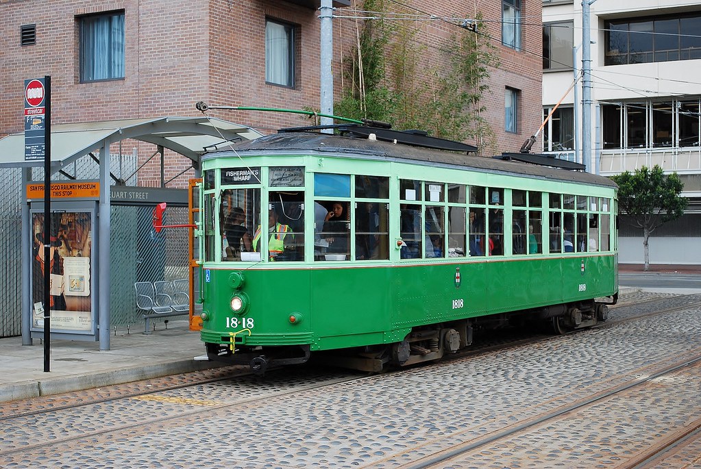 SF166 Milan car 1818 at Steuart Street 28 March 2008 Chris Lewis