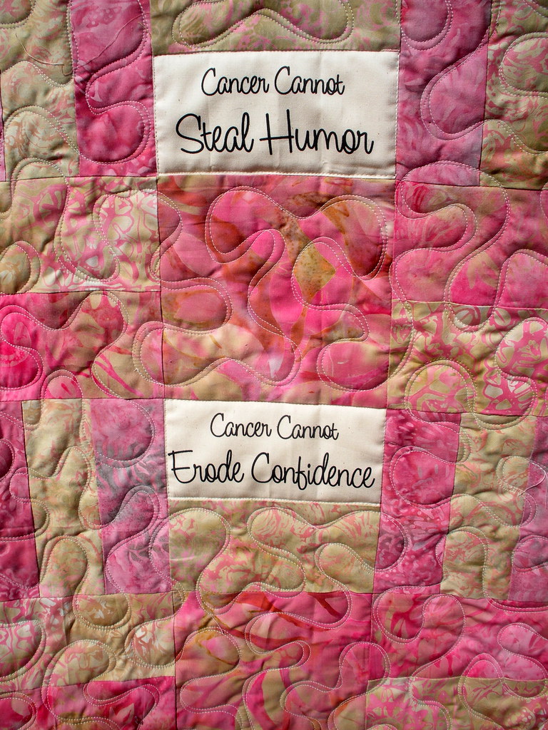 WHAT CANCER CANNOT DO QUILT Made by Muriel Holt quilte… Flickr