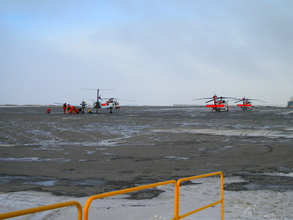 Medvac Cold Bay Alaska Three Coast Guard Helicopters, medv… Flickr