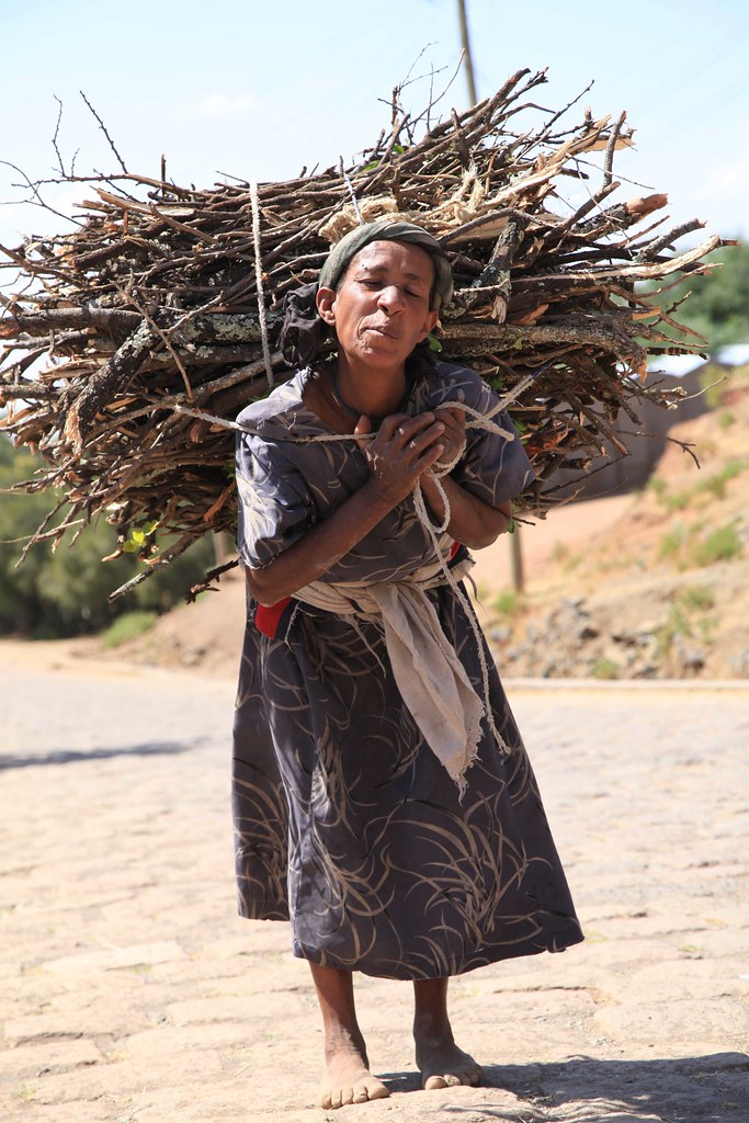 Woman Carrying Firewood on Her Back Lalibela Ethiopia Afri… Flickr