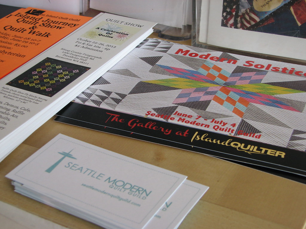 "Summer Solstice" SMQG Star Quilt Exhibit at Island Quilter, Vashon