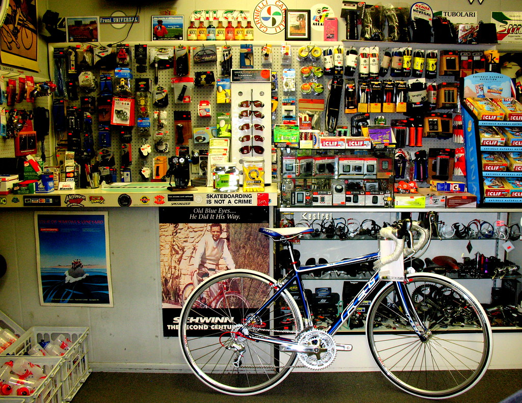 IMG_2277 Accessories area of Beverly Hills Bike Shop 1/5/1