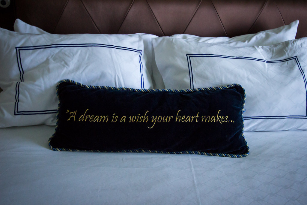 Disneyland Hotel Pillows on the beds with a Cind… Flickr