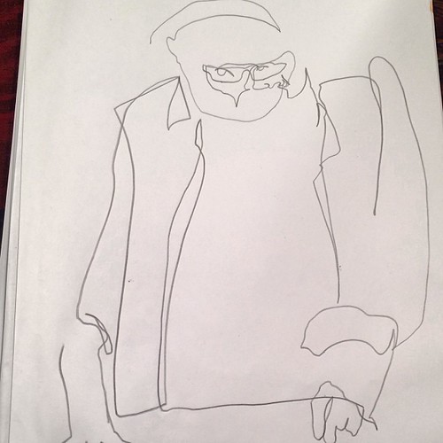 Blind contour self portrait....just for fun. john Lyons Flickr