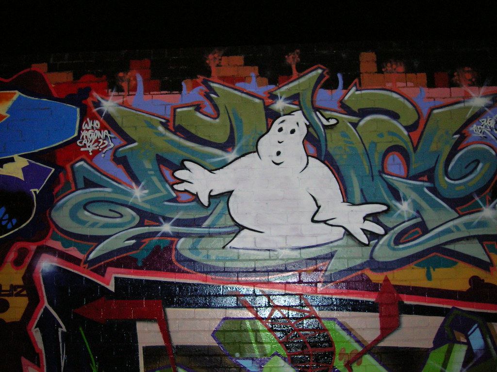 Ghostbusters Ghostbusters graffiti near Holmesglen. Andy Flickr
