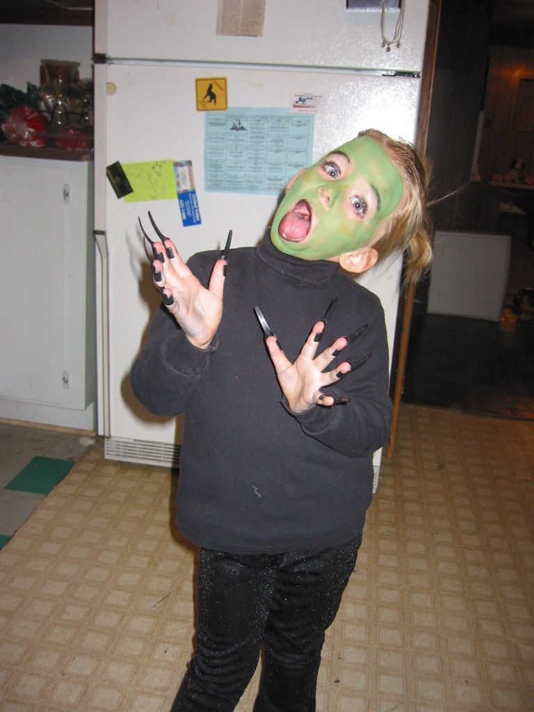 Scary Carrie. Halloween, she was a witch. This is in the g… Flickr