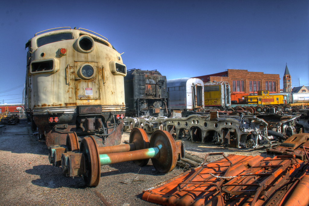 train graveyard I went to the Cheyenne Train Yard with my … Flickr