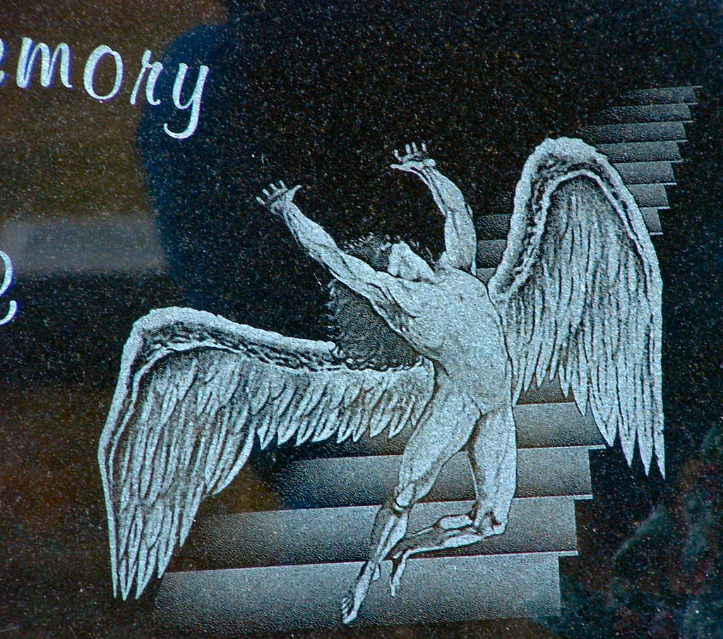 McLain Angel Inscription on McLain stone. Fairview Cemeter… Flickr