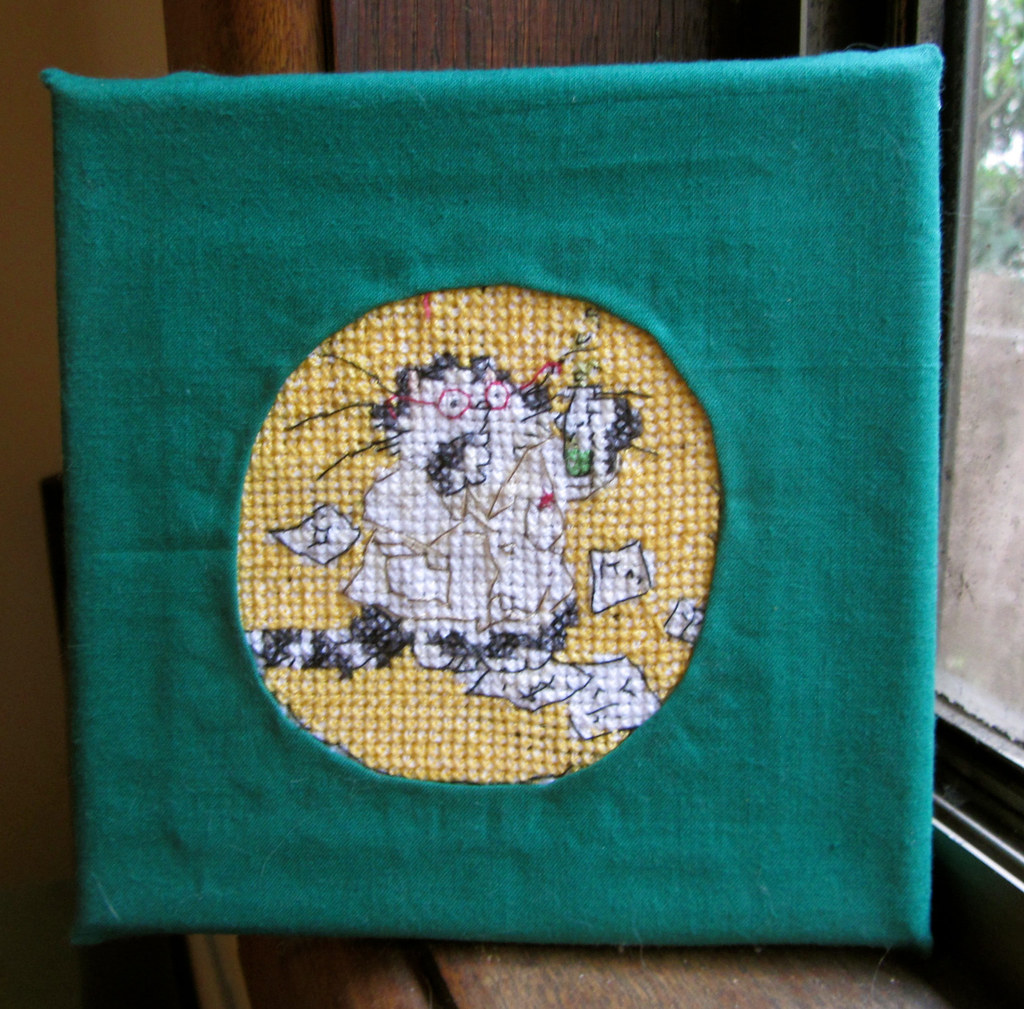 CrossStitch Frame Scientist Cat Little Fluffy Ducklings Flickr