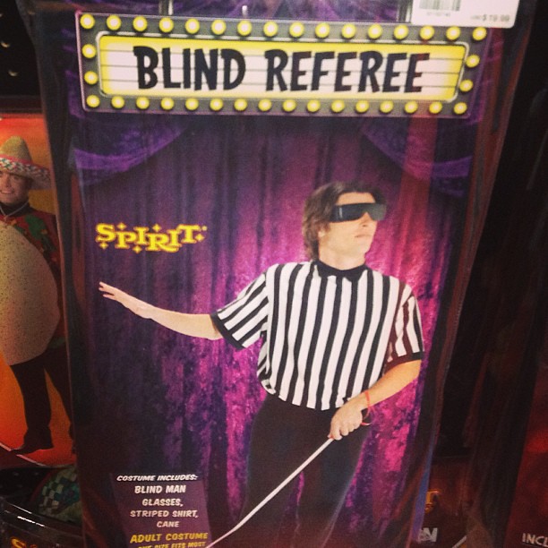 Blind Referee Costume at Spirit Halloween Shops! Spotted b… Flickr