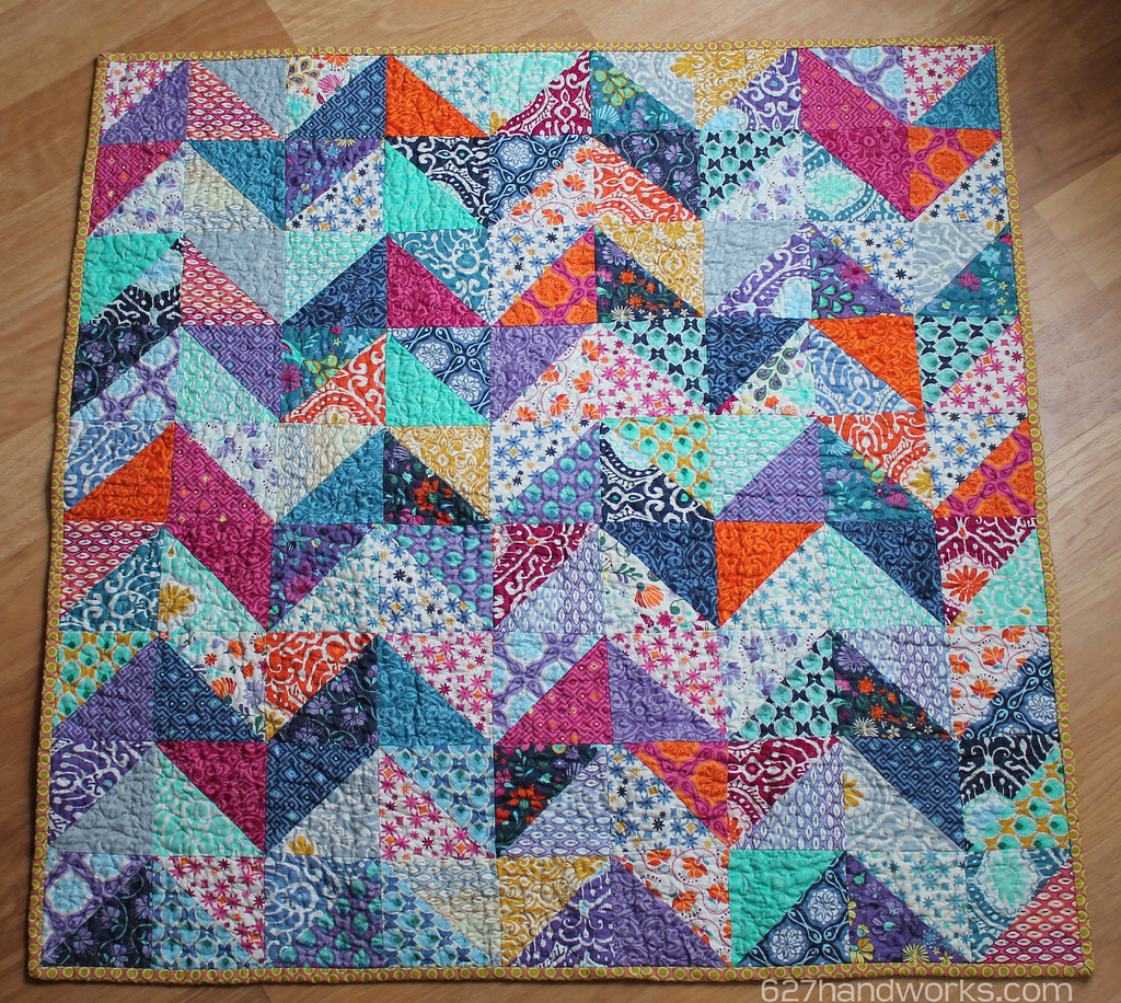 Chevron Zig Zag Baby quilt Blogged Flickr