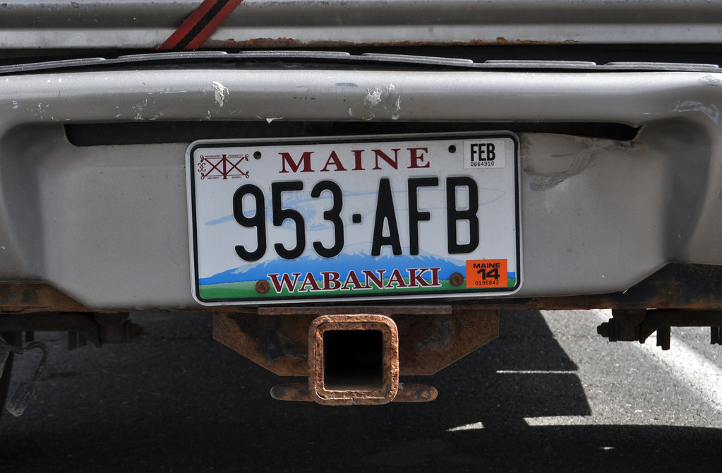 Wabanaki license plate, Presque Isle Blake Gumprecht Flickr