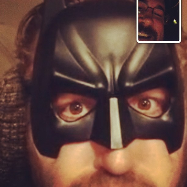 I had a an interesting FaceTime conversation with Batman l… Flickr