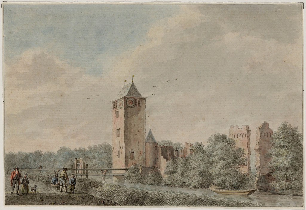 Ruïne van kasteel van Egmond aan de Hoef Tekening, 1780, d… Flickr