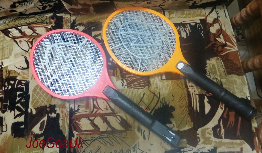 Playing badminton with mosquitoes Mosquito racket whether … Flickr