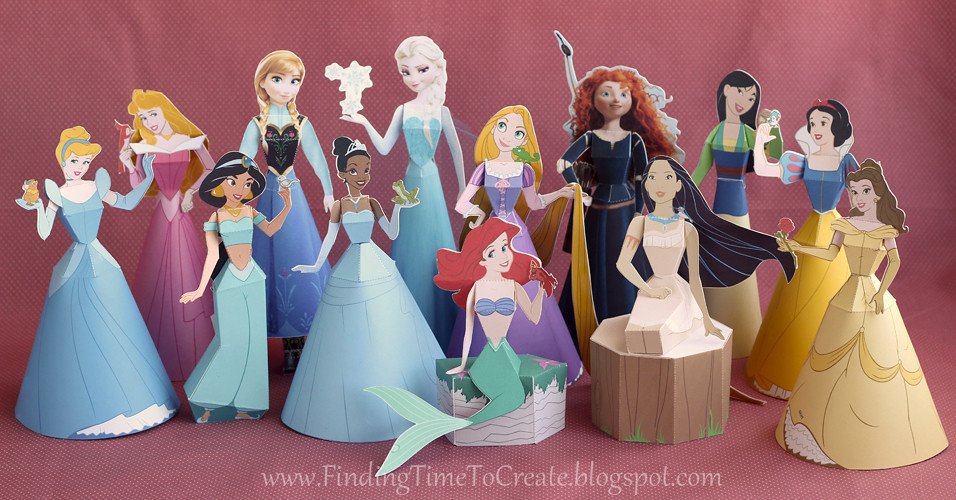 Disney 3D Paper Dolls_Silhouette Tutorial New tutorial add… Flickr