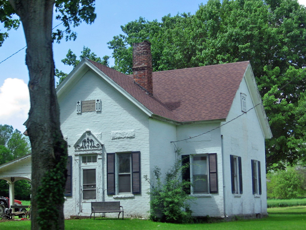 Former school? Brick house near Greens Fork, Indiana Flickr