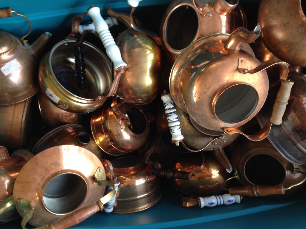 Got Copper? Someone left a boat load of copper pots, pans,… Flickr