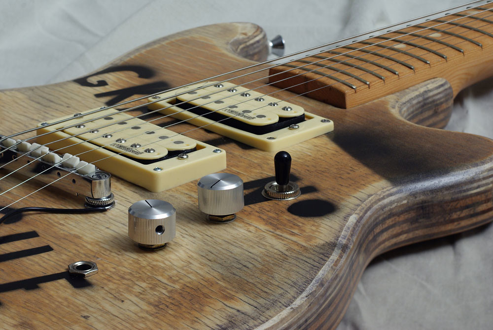 My plywood guitar 1 Shot with " Geometry " , homemade mini