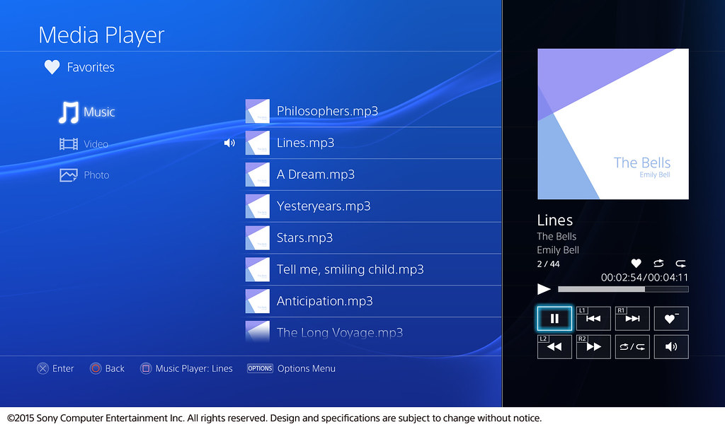 003MusicPlayer Media Player launches on PS4 today PlayStation