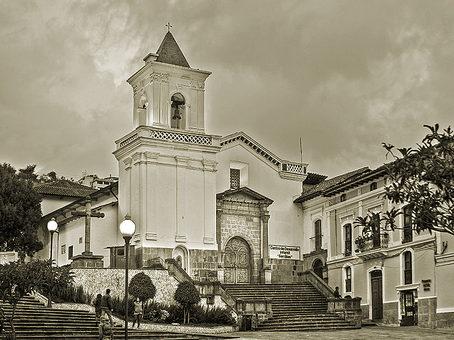 Iglesia De san Blas Quito Una de las iglesias parroquial… Flickr