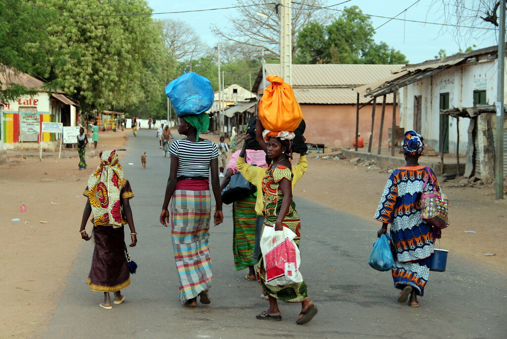 Gambian Street Scene A typical African street scene althou… Flickr